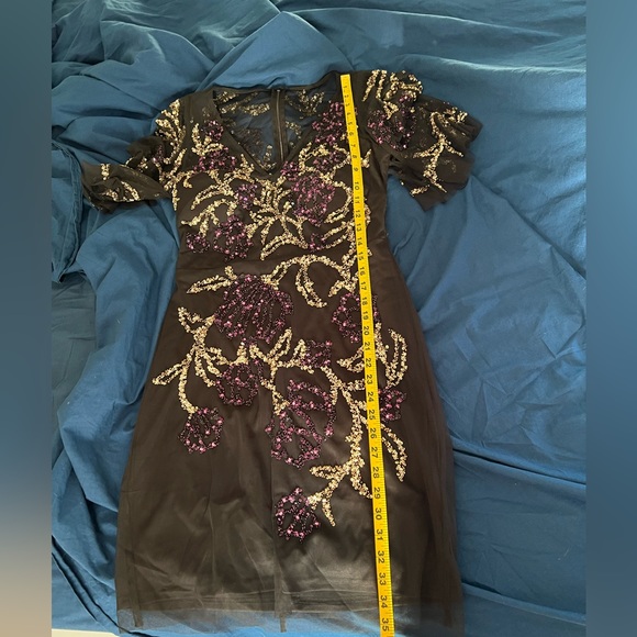 Aidan Mattox Sequin Beaded Cocktail Dress - Picture 15 of 15